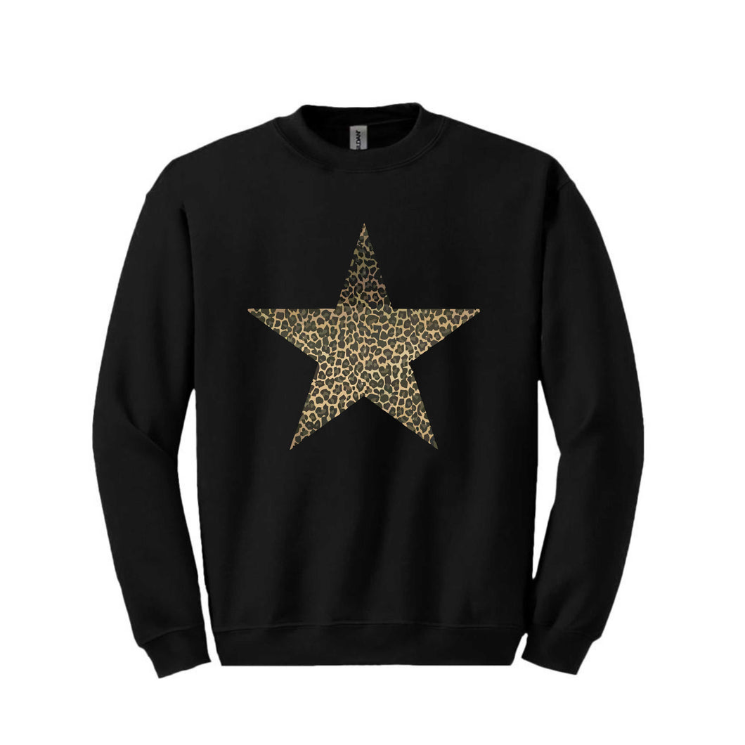 Leopard Star Sweatshirt